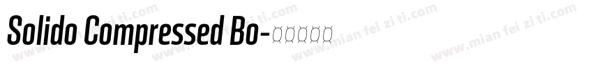 Solido Compressed Bo字体转换